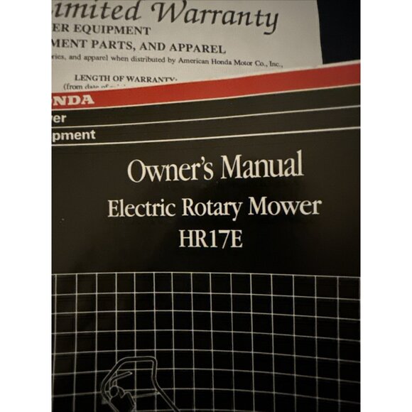 Honda HR215SXA, 215HXA, 215HMA Rotary Mower Owners Manual Warranty - Picture 3 of 10